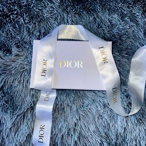 Empty Authentic Dior Gift Box with Dior Ribbon 5x9